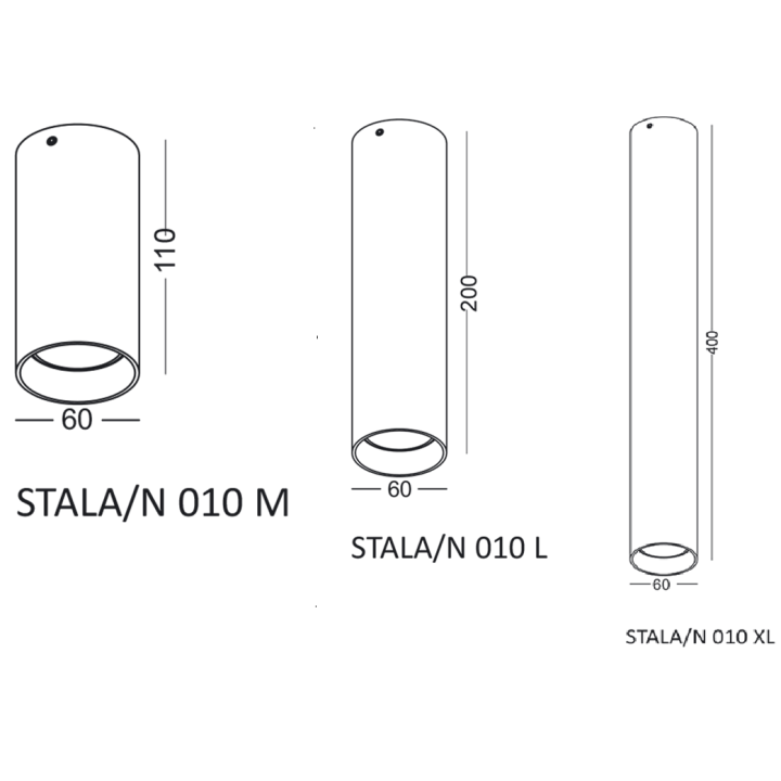 ELKIM STALA/N 010  surface lamp white, black, gold
