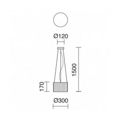 EXO VORADA Lampa wisząca LED