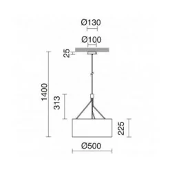 EXO DIAGONAL Hanging lamp