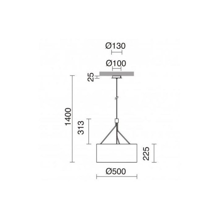 EXO DIAGONAL Lampa wisząca