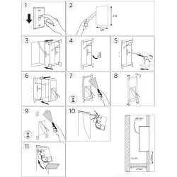 Integrated wall BPM Crismosil DRACO 10007