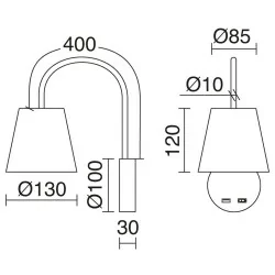 EXO MONTECARLO Wall lamp