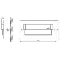 Oprawa SKOFF LED TANGO MAX aluminium, biały