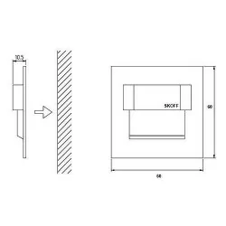 SKOFF LED TANGO MINI STICK alu