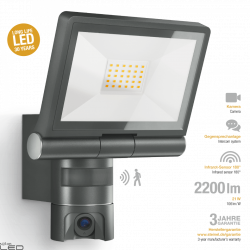 Naświetlacz LED 21W Steinel XLED CAM1 z kamerą antracyt