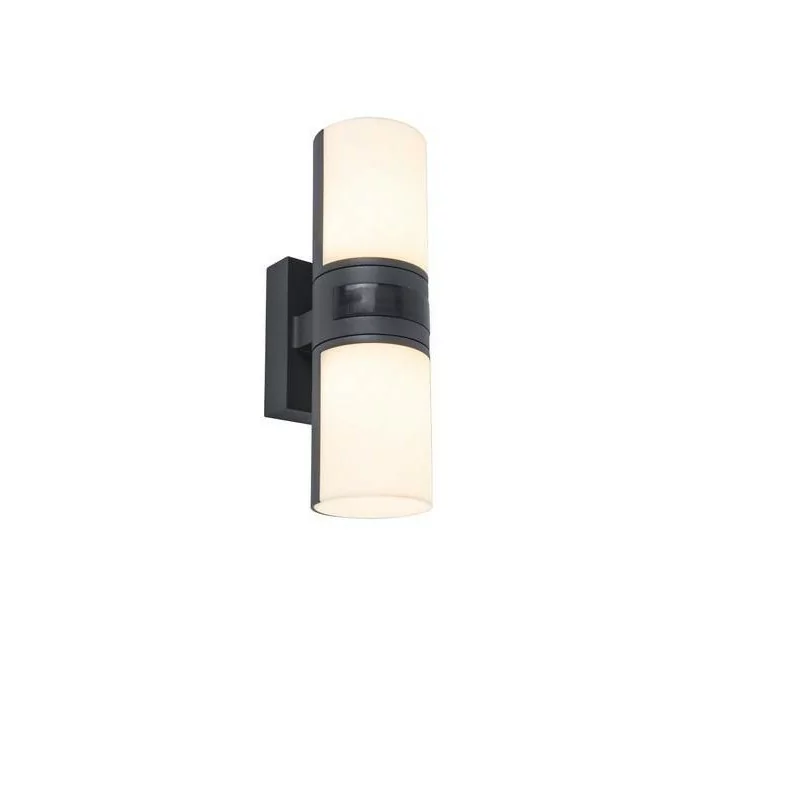 LUTEC CYRA LED outdoor wall lamp with motion sensor