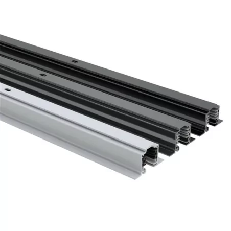 3-circuit lighting track recessed alu, white, black 3-circuit lighting track recessed alu, white, black