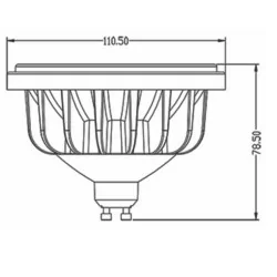 Bulb LED ES111 GU10 230V 18W 3000K