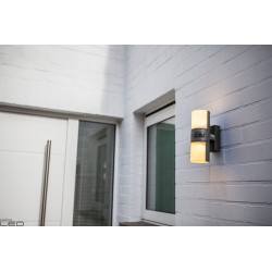 LUTEC CYRA LED outdoor wall lamp with motion sensor