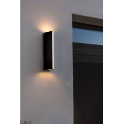 LUTEC LEO outdoor wall light LED gray, anthracite