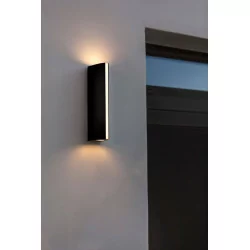 LUTEC LEO outdoor wall light LED gray, anthracite