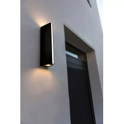 LUTEC LEO outdoor wall light LED gray, anthracite