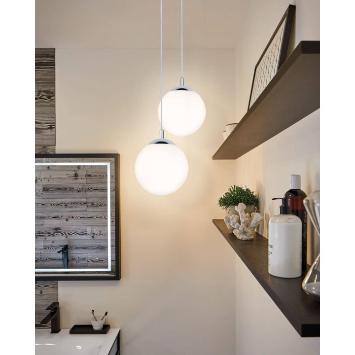 Paulmann GLOBE IP44 lampa wisząca chrom/satyna
