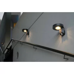 LUTEC DISO Outdoor wall lamp with motion sensor