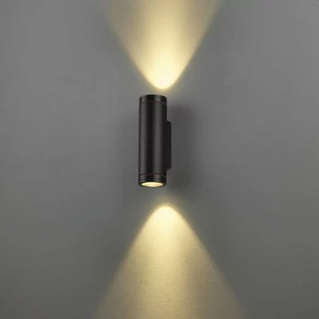 ELKIM WALLY 215/2 GU10 black external wall-light