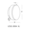 Lampka schodowa LED ELKIM LESEL 009A XL biała, czarna