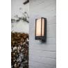 LUTEC QUBO Outdoor wall lamp with motion sensor