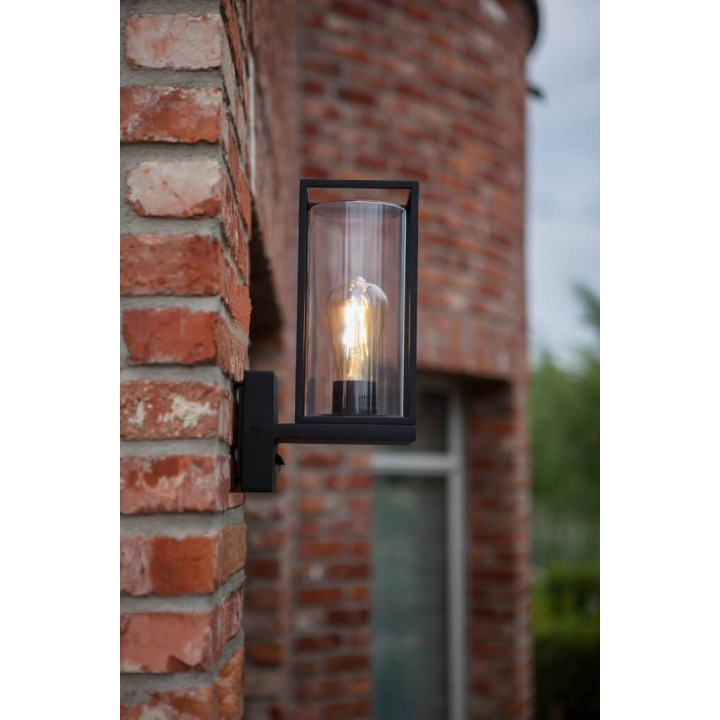 Lutec FLAIR is an outdoor lamp with a motion sensor, black