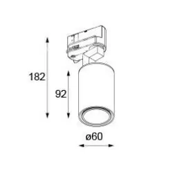 CLEONI Gabi T085L1Th Track luminaire