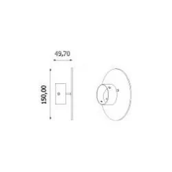 Cleoni Lakari LED wall lamp