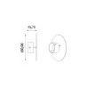 Cleoni Lakari LED wall lamp