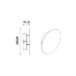 Cleoni Lakari LED wall lamp