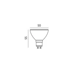 Bulb GU10 27 LED SMD 5050 warm white