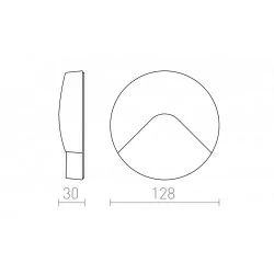 REDLUX Reno R outdoor wall light LED gray, anthracite