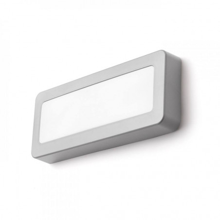 REDLUX Reno SQ DR outdoor wall light LED gray, anthracite