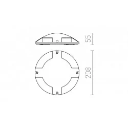 REDLUX Toptop IV Outdoor LED wall lamp