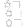 OXYLED SASARI GU10 ROUND ceiling lamp