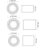 OXYLED SASARI ES111 ceiling lamp round