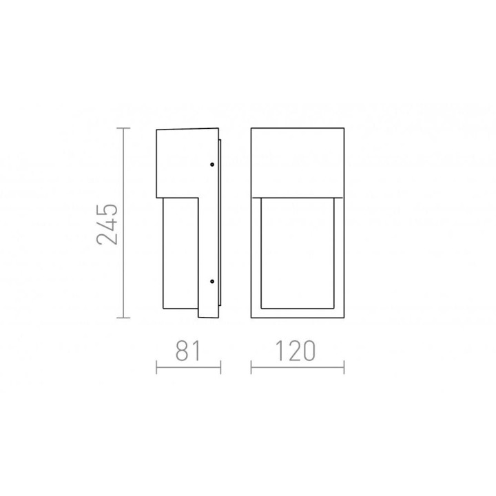 REDLUX Chicago Outdoor wall lamp
