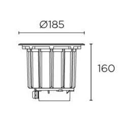 LEDS-C4 GEA COB LED Technopolymer lampa gruntowa IP67