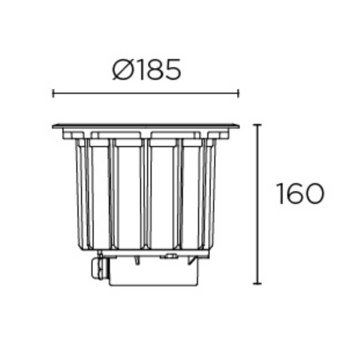 LEDS-C4 GEA COB LED Technopolymer recessed IP67