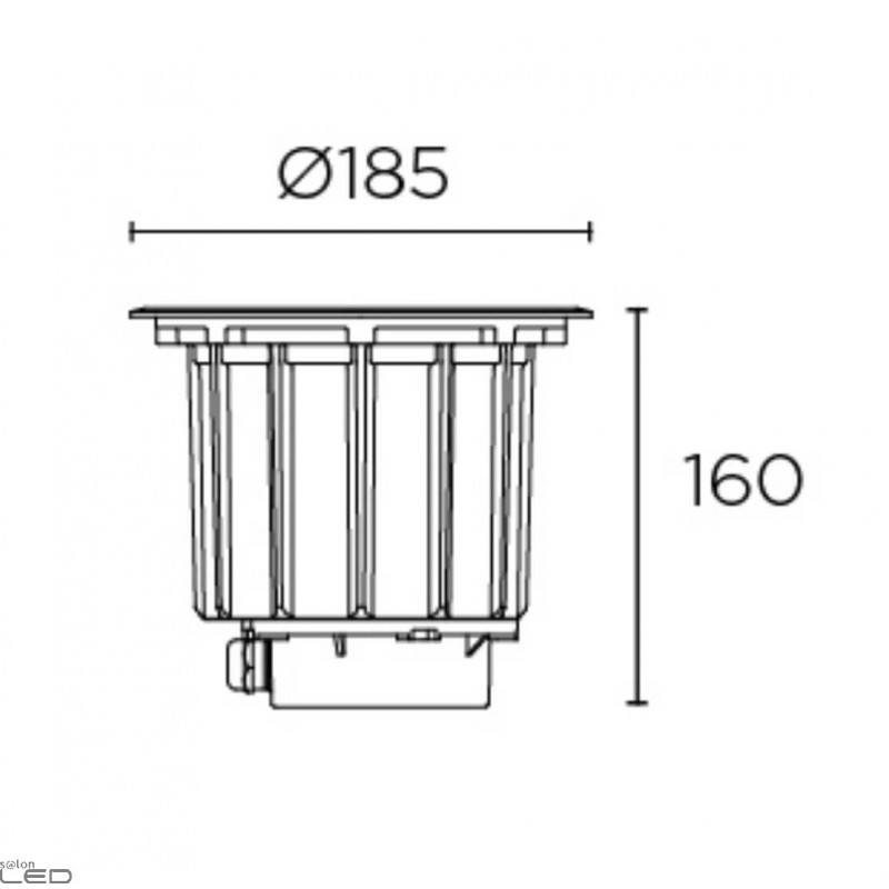LEDSC4 GEA COB LED Technopolymer recessed IP67