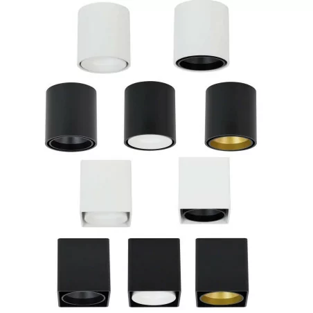 OXYLED LAPILO TUBE SQ or RO GU10 black white OXYLED LAPILO TUBE SQ or RO GU10 black white