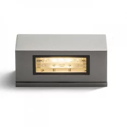 REDLUX Woop outdoor wall light white, silver gray, anthracite