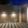 REDLUX Woop outdoor wall light white, silver gray, anthracite