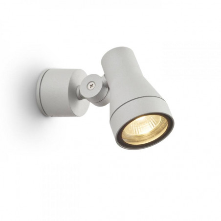 REDLUX Direzza outdoor wall light silver-gray, anthracite