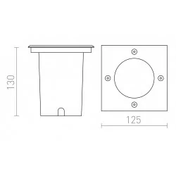 REDLUX Rizz R, SQ 125 Outdoor LED luminaire