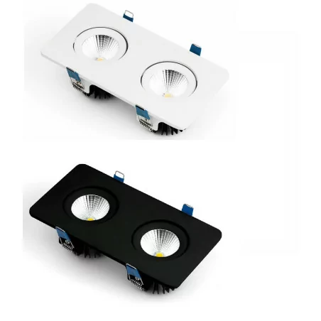 OXYLED GRIG DUE SQUARE recessed lamp with LED 2x7,5W OXYLED GRIG DUE SQUARE recessed lamp with LED 2x7,5W