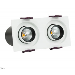 OXYLED DELLE DUE 2x6W recessed square LAMP LED