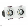 OXYLED DELLE DUE 2x6W recessed square LAMP LED