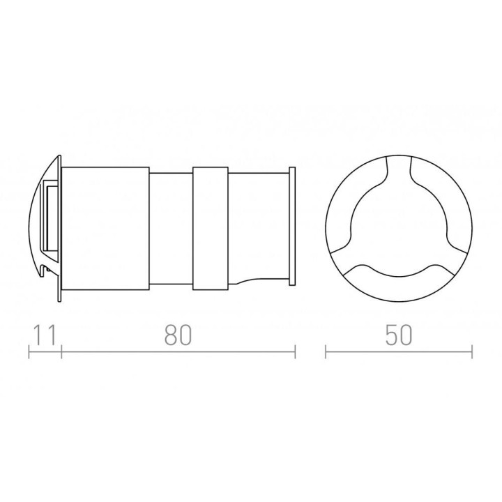 REDLUX Kick III Recessed LED luminaire