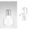 AQFORM MODERN GLASS Barrel GU10 zwieszany 50472 szklana lampa