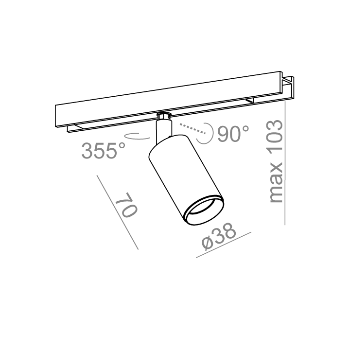 AQFORM PET next mini LED multitrack 16367 magnes