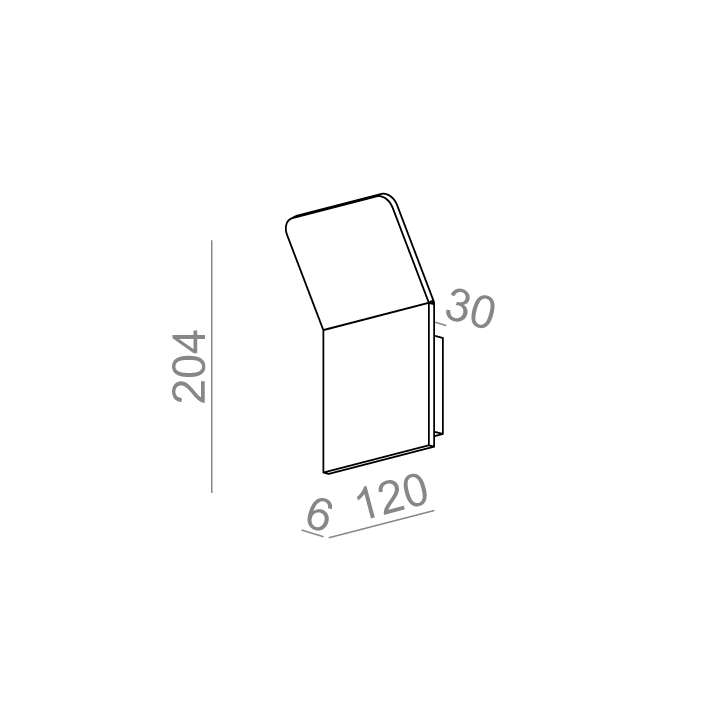 AQFORM CAMBER square mini LED kinkiet 26503