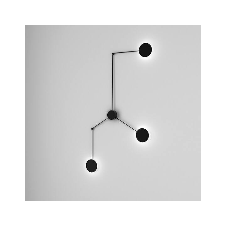 AQFORM MAXI POINT round LED 230V spider wall lamp on the cable