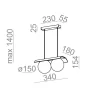 AQFORM MODERN BALL WP x2 LED suspended 59778